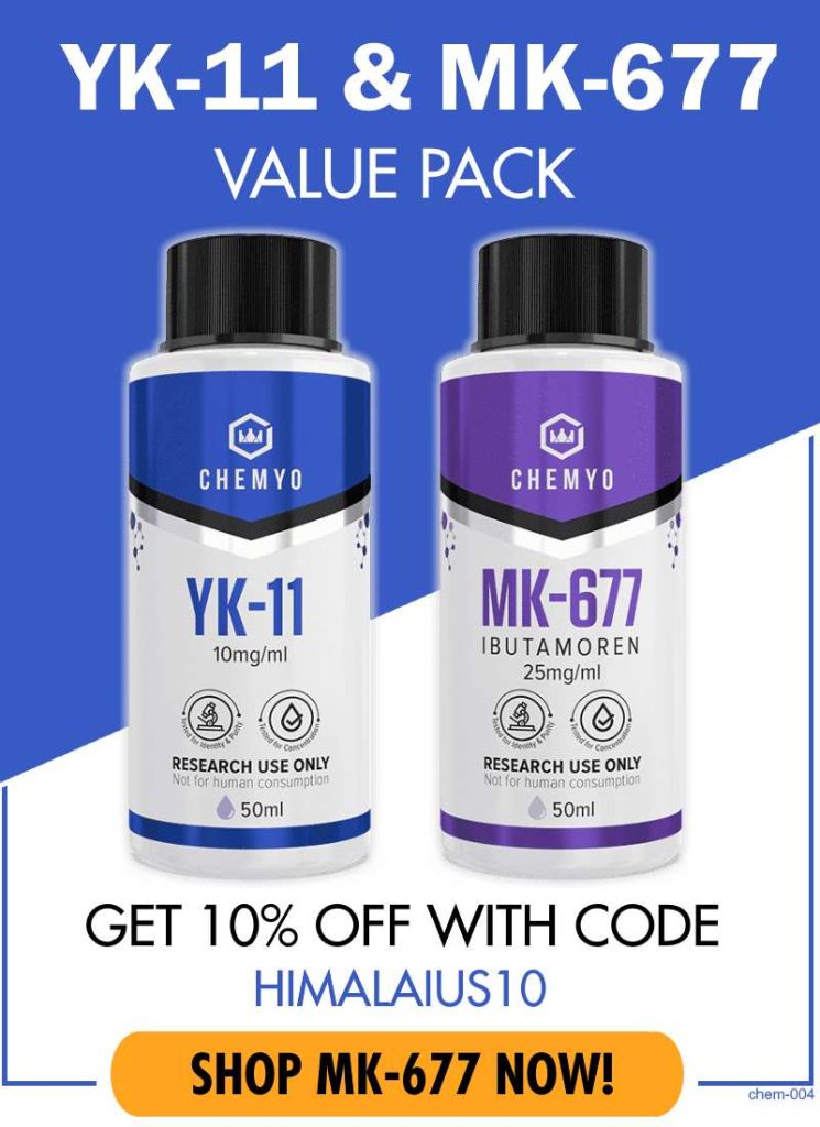 yk-11 & mk-677 ibutamoren Chemyo 50ml